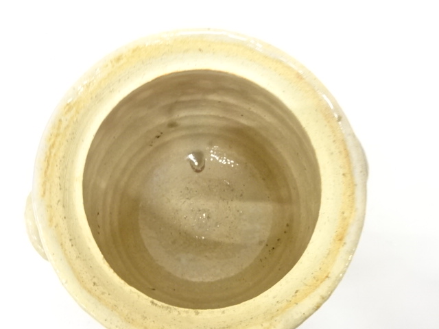  萩焼　江月造　御本　水指